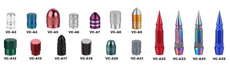 ALUMINUM valve caps 3