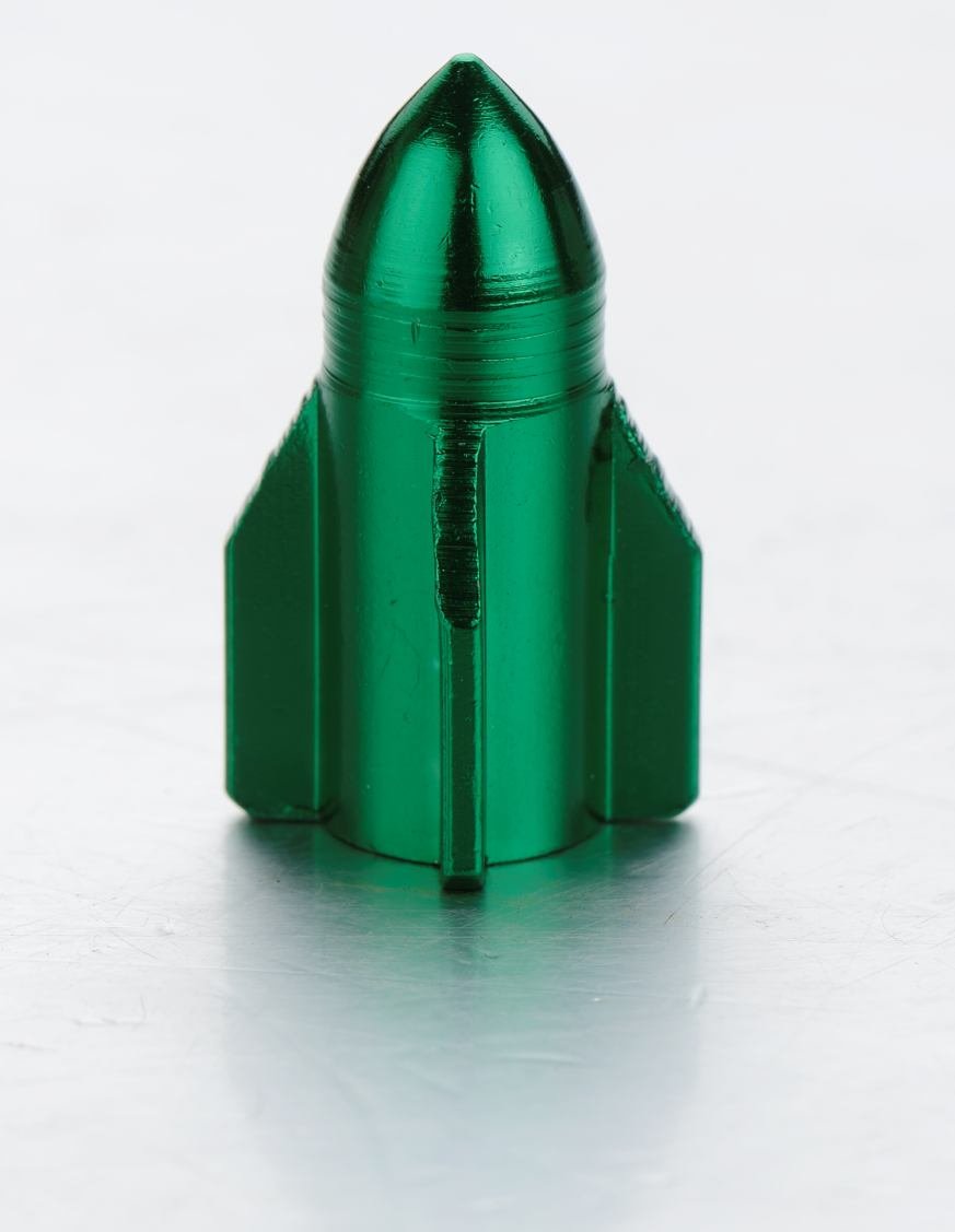 tire valve cap rocket