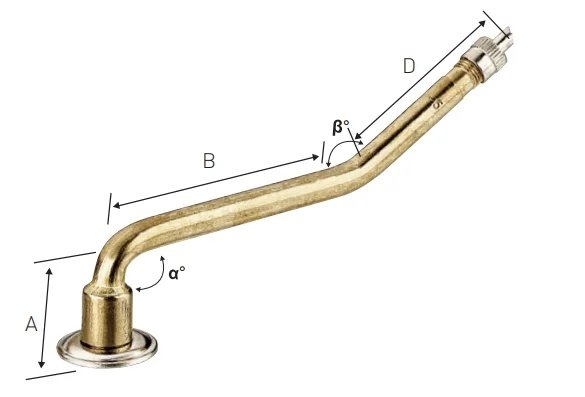 DOUBLE BEND TYPE Motorcycles Tubeless Valves 1