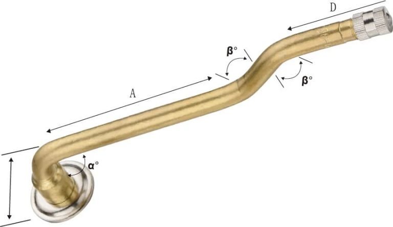 TRIPLE BEND TYPE Motorcycles Tubeless Valves 1